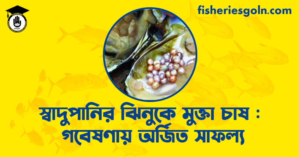 স্বাদুপানির ঝিনুকে মুক্তা চাষ : গবেষণায় অর্জিত সাফল্য