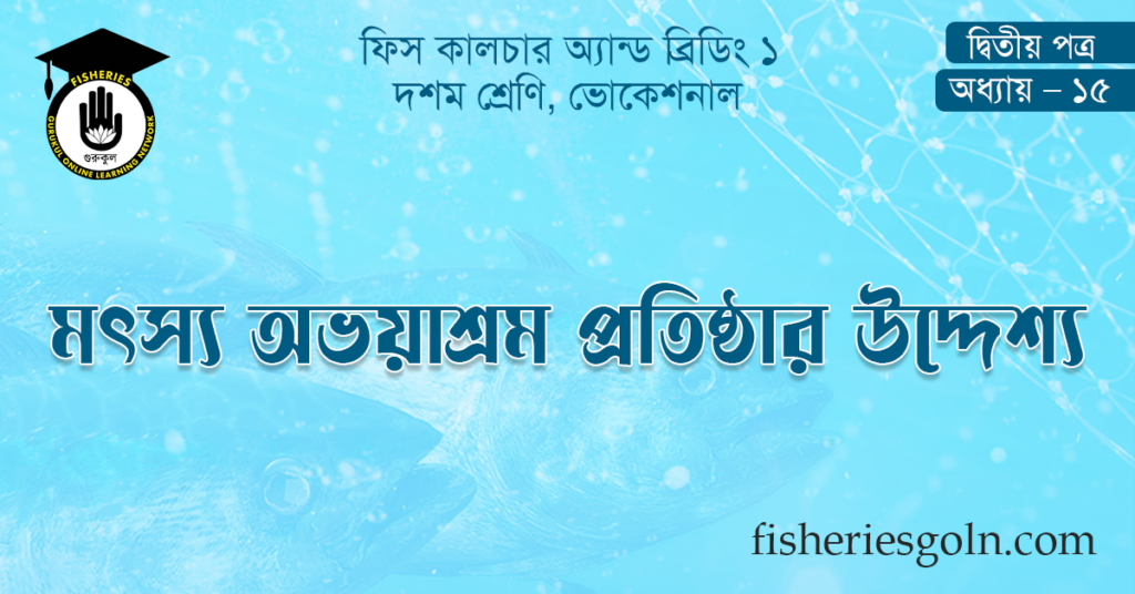 মৎস্য অভয়াশ্রম প্রতিষ্ঠার উদ্দেশ্য