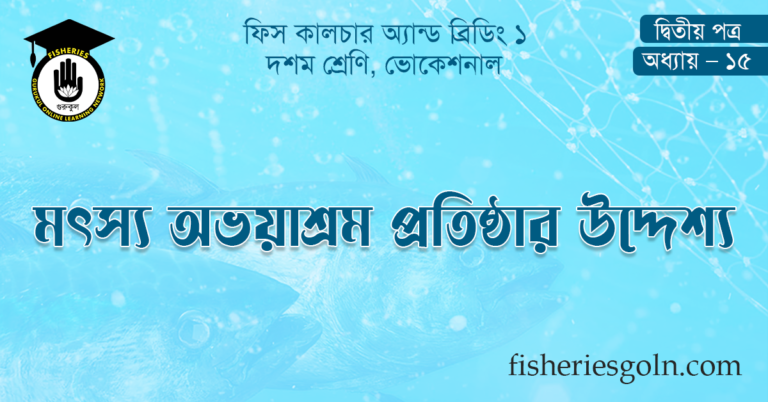মৎস্য অভয়াশ্রম প্রতিষ্ঠার উদ্দেশ্য