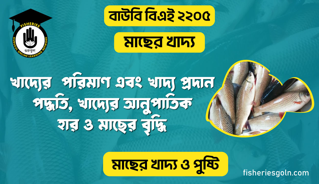 খাদ্যের পরিমাণ এবং খাদ্য প্রদান পদ্ধতি, খাদ্যের আনুপাতিক হার ও মাছের বৃদ্ধি